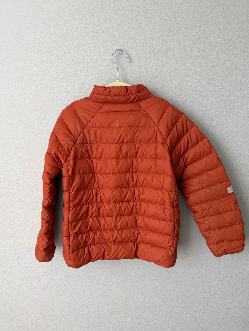 Patagonia Rust Orange Down Sweater Jacket Boys XS - Picture 5 of 9